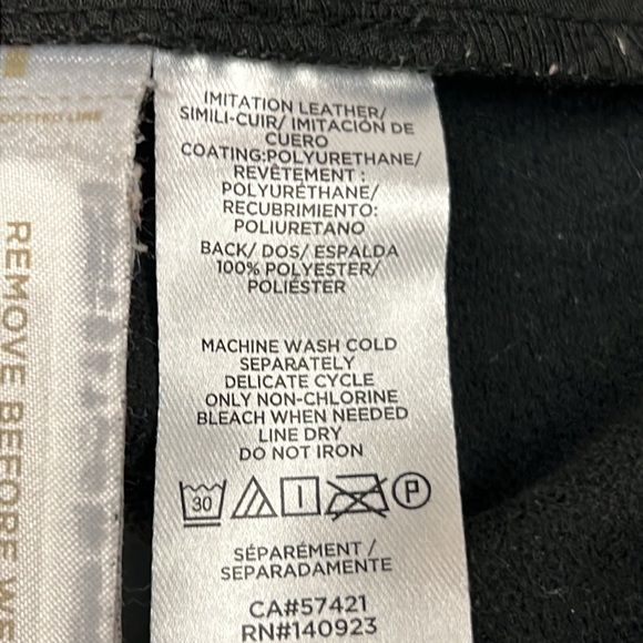 Loft High Rise Soft Faux Leather Belted Pants Size 2 - Picture 9 of 13